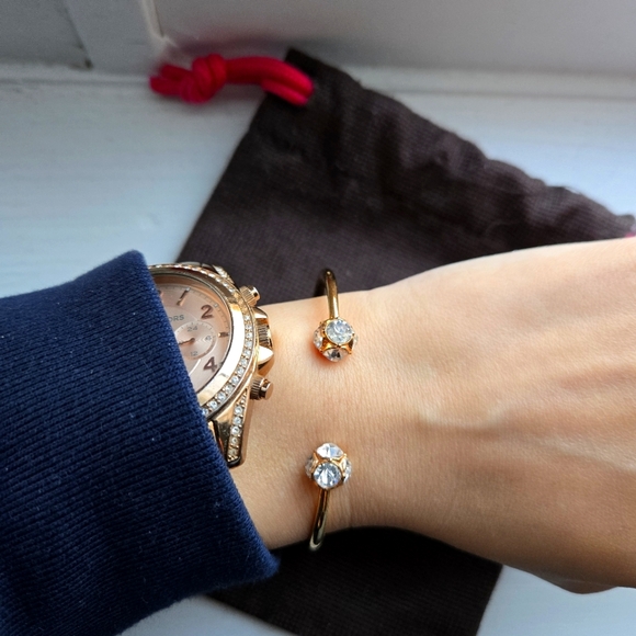 Kate Spade Lady Marmalade Gold bracelet with pouch - Picture 1 of 7